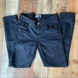 Paige women's size 27 distressed dark wash skinny jeans